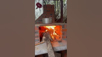 Bếp củi mới làm tại homestay nhà vườn ở Huế #handmade #cozystream #cozykitchen