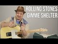 The Rolling Stones - Gimme Shelter - How to Play on Guitar - Lesson + Tutorial