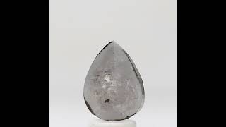 ROSECUT NATURAL DIAMOND - GRAY PEAR FANCY DIAMOND FOR SURPRISE GIFT diamond engagementringrare