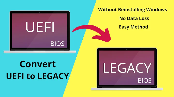 Convert UEFI to Legacy Windows 10 Without Data Loss | Change UEFI to Legacy [2021]