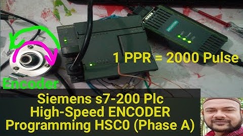 Siemens s7-200 Plc High-Speed ENCODER Programming HSC0 (Phase A)