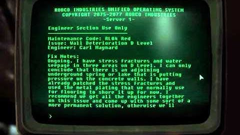 Fallout 3 Walkthrough - Pip Boy and Terminal #50 - V92RRT