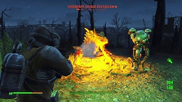 Fallout 4  Two Deathclaw and Behemoth encounter