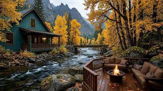 The Autumn Riverside Porch You’ll Want to Stay In 🍂 Calm Campfire & Nature Sounds Relax Ambience screenshot 4