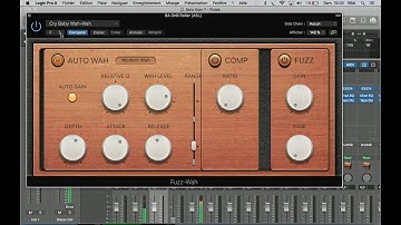 logic x EVOC 20 FUZZ WAH plugin test and review