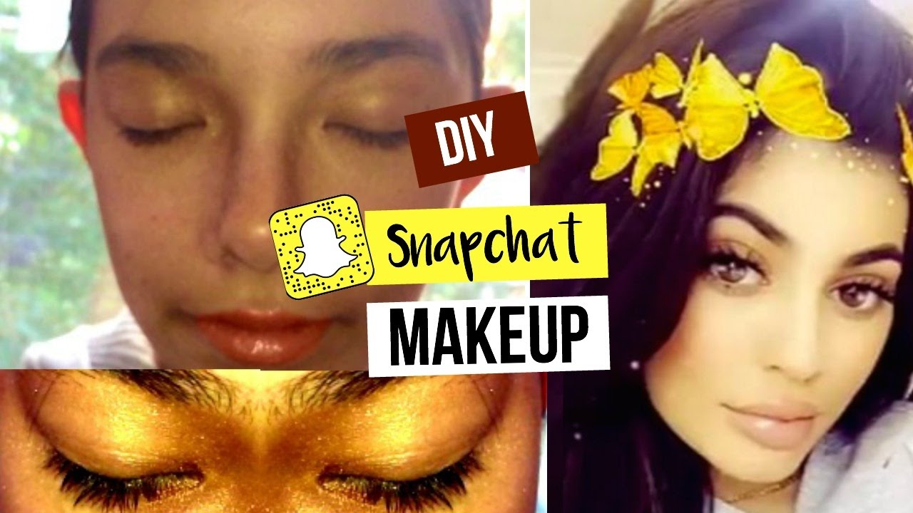DIY Snapchat Butterfly Filter Makeup YouTube