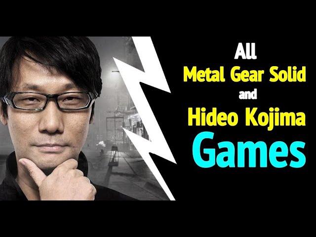 The Is it a Kojima game? list : r/metalgearsolid