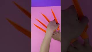 How to make: Paper Claws (EASY) Origami (hobby) Easy #origami wolverine #claw