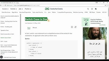 05# جمل التحكم الشرطية في لغة دارت | if else statements | switch