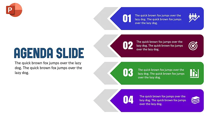 How to make Creative Meeting Agenda slide in PowerPoint