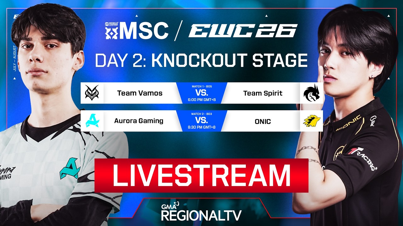 MLBB MSC AT EWC 2026: AURORA GAMING VS ONIC | LIVE | KNOCKOUT STAGE | JULY 30, 2026
