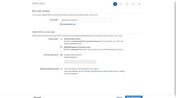 Get AWS User Credentials (Goldstack)