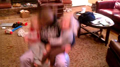 Bouncing with aunt nan
