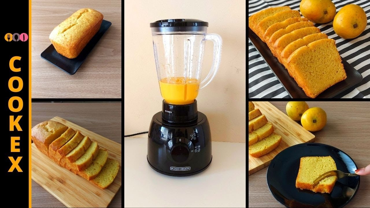 Mango Cake in Blender ll Sponge Mango Cake Recipe ll Mango Slice Cake