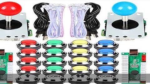 EG STARTS 2 Player Arcade Contest DIY Kits USB Encoder To PC Joystick + 8 Ways Sticker + Chrome Pla