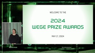 2024 Wege Prize Awards - Full Show