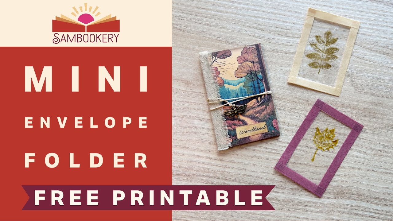 Mini Foleder Tutorial Woodland Impressions Freebie! | Mini Envelopes + Faux Leaf Folder ...