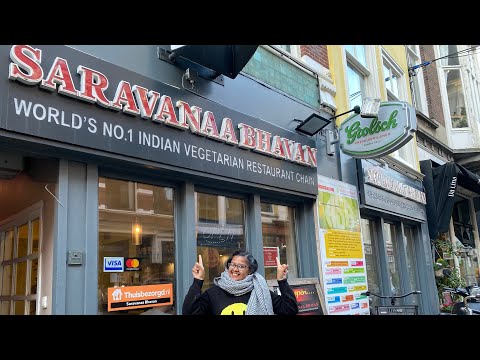 South Indian Restaurant in The Netherlands | Saravanaa Bhavan Den Haag | Hindi vlog #indianfood