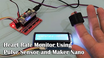Heart Rate Monitor Using Pulse Sensor and Maker Nano #arduinoproject #electronics