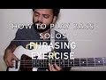 How to play bass solos  phrasing exercise bassguitar