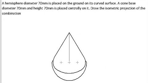 Isometric projection Problem No 26 Engineering drawing, Isometric Computer Aided engineering drawing