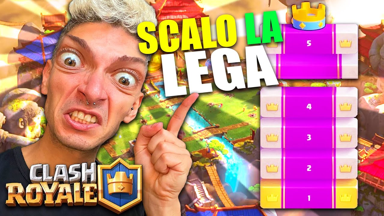 1 ORA DI SCALATA NELLA LEGA DEI CAMPIONI SU CLASH ROYALE !!