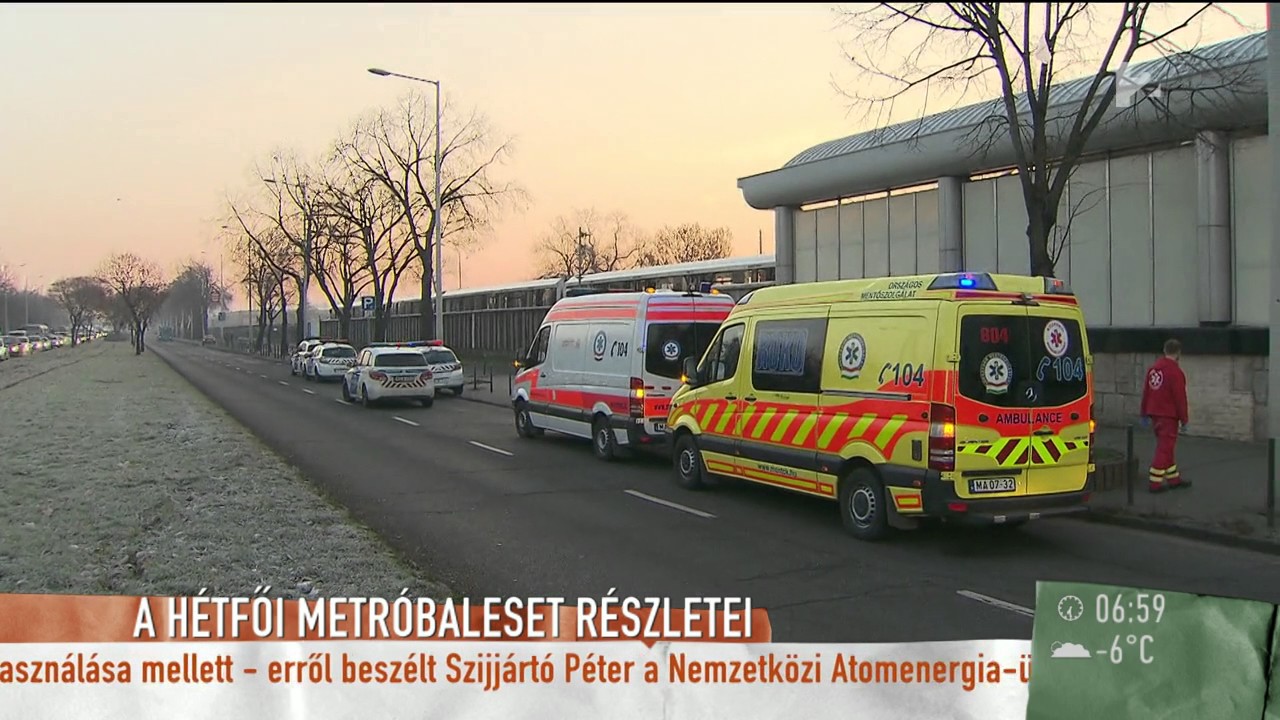 Metróbaleset: nem kapcsolták ki a biztonsági berendezést - tv2.hu/mokka