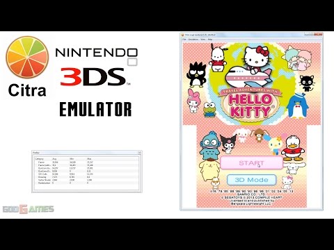 Citra 3DS Emulator - Travel Adventures with Hello Kitty Gameplay with ogl-renderer2-rfc!