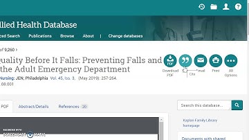 How do I search ProQuest Nursing and Allied Health database?