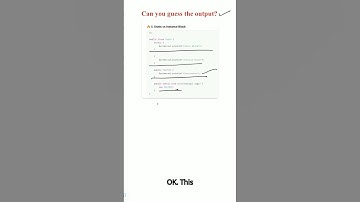 Static vs Instance Block vs Constructor 🔥 | Java Execution Flow Explained in Seconds! #accenture