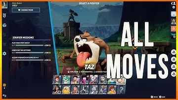 Multiversus Alpha - Taz Movelist