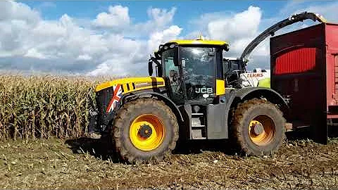 cutting  maze  with  class  950 jaguar  with  five...