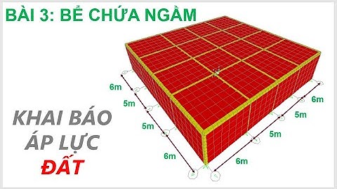 SAP2000 - BÀI 3 - Bể nước ngầm, KHAI BÁO ÁP LỰC ĐẤT, Bể chứa chất lỏng , Hướng dẫn sử dụng sap2000