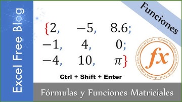 Funciones 03. Fórmulas y Funciones Matriciales. Excel 2013
