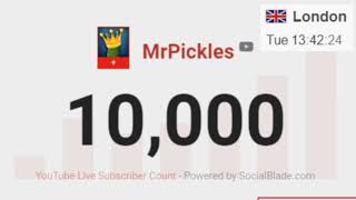 Mrpickles Reaches 10 Thousand Subscribers On Youtube Live Moment