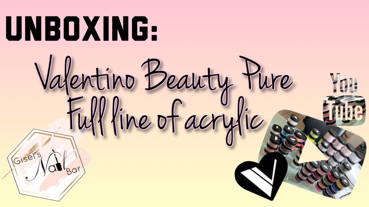UNBOXING FULL Line of Valentino Beauty Pure Acrylic System NAILS