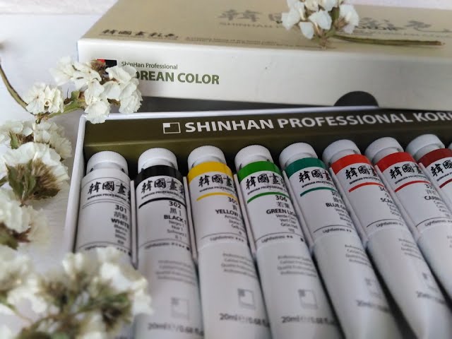 Playing with GOUACHE for the First Time (ShinHan Designers Gouache, Set of  24, REVIEW) 