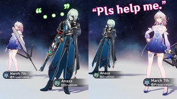 March 7th & Anaxa response when added TOGETHER 💀 | Honkai Star Rail 3.7