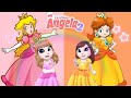 My talking angela princess prach vs princess daisy cosplay #mytalkingangela