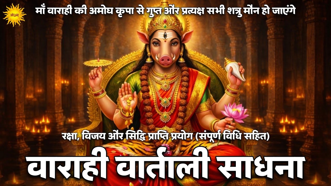 Varahi Vartali Mantra से गुप्त और प्रत्यक्ष सभी शत्रु मौन हो जाएंगे अमोघ वर्ताली साधना संपूर्ण विधि