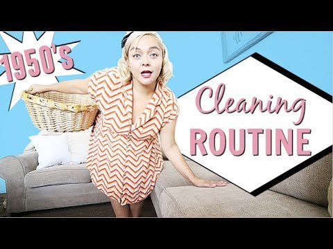 I Followed A 1950s Housewife Cleaning Routine