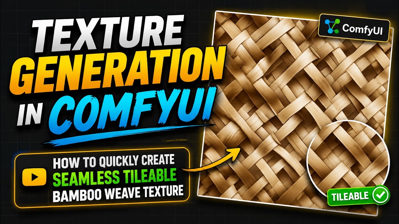 Texture Generation in ComfyUI | How To Quickly Create Seamless Tileable ...