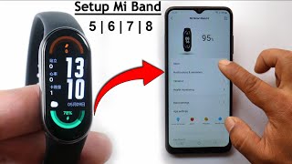 How To Setup Mi Band 6/7/8 Connect With Mobile Easily All In One Mi Watch/Band/Scale 2023