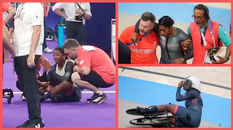Heartbreak 💔 Kadeena Cox crashes out of C4-5 time trial medal race - Kadeena Cox fall thumbnail