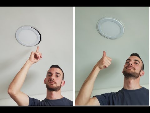 Video: ¿Cómo se arregla un accesorio de iluminación empotrado que se desliza desde el techo?