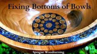 Woodturning - Fixing Bottoms of Bowls and Fridge Kiln Update