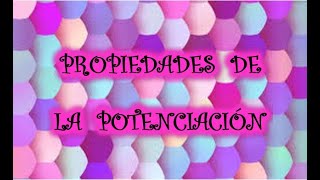 SEMANA 04 - III BIM - PROPIEDADES DE LA POTENCIACIÓN