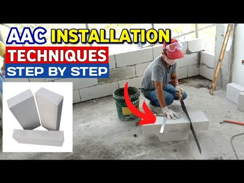 Video: Paano gamitin ang aerated concrete block adhesive?