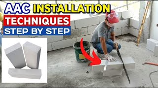 How to install aac blocks | AAC blocks step by step installation