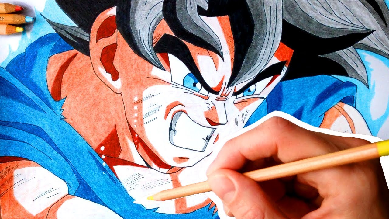 Speed draw - Goku Ultra Instinct  ⚡ Dragon Ball Super Oficial⚡ Amino